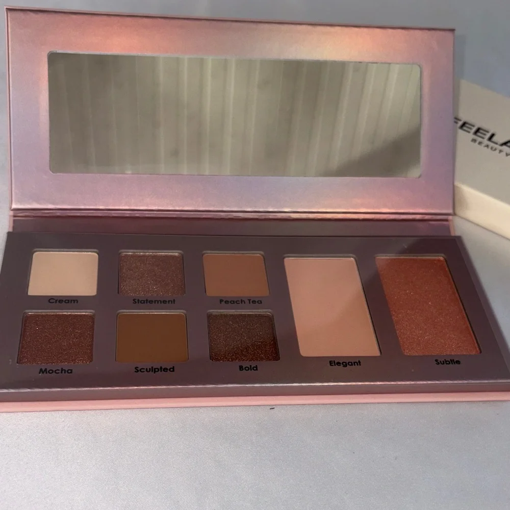 Feelany Beauty Neutral Eyeshadow Palette — Peach & Brown Tones